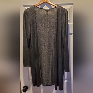 Long Dark Grey Cardigan Large I.N.Studio